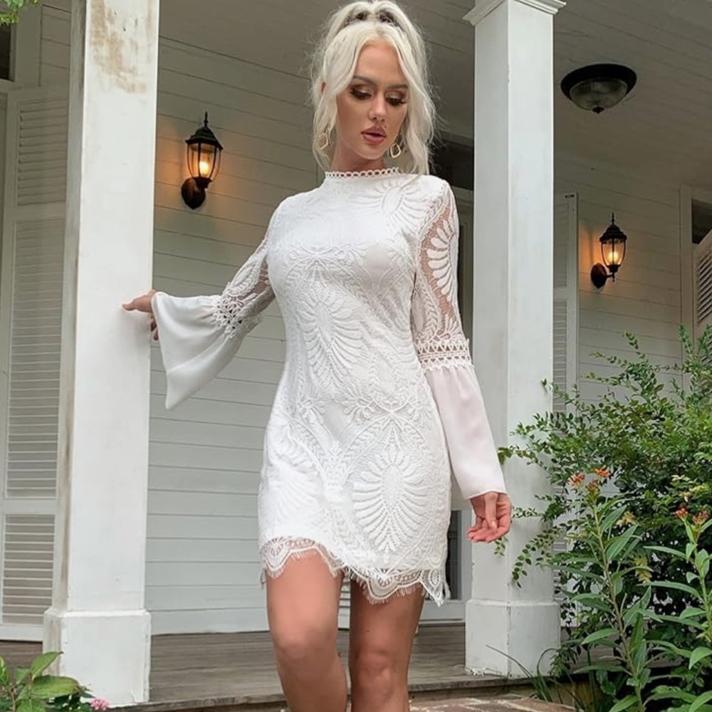 Elly Bazar Lace Dress Sz S